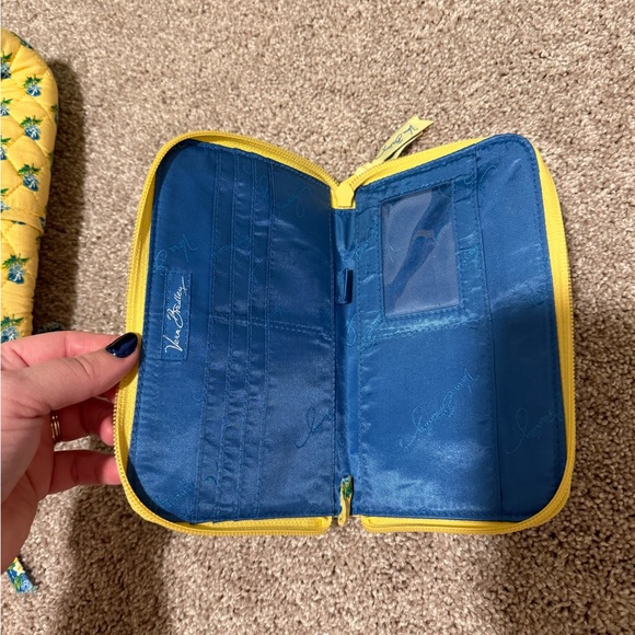 Vera Bradley blue floral Katherine print tote and wallet combo - Picture 2 of 5